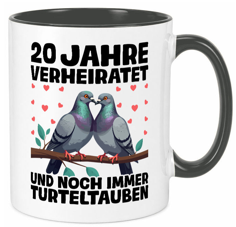 20 Jahre verheiratet | Turteltauben Ehe Ehepaar lustig Humor Geschenkidee