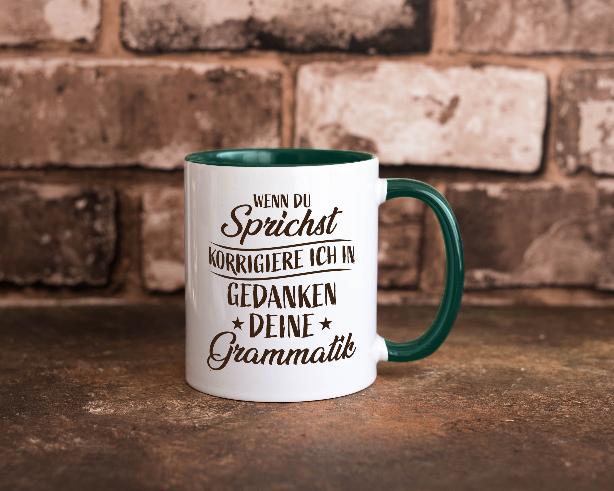 Grammatik korrigieren während du sprichst | Sterne lustig Humor Geschenkidee