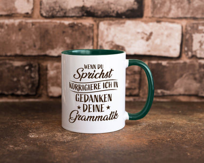 Grammatik korrigieren während du sprichst | Sterne lustig Humor Geschenkidee