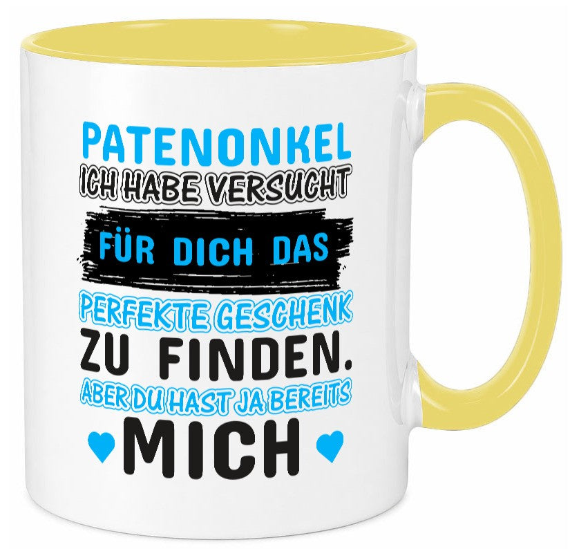 Patenonkel Tasse | lustiger Spruch Pate Onkel Geschenkidee Humor