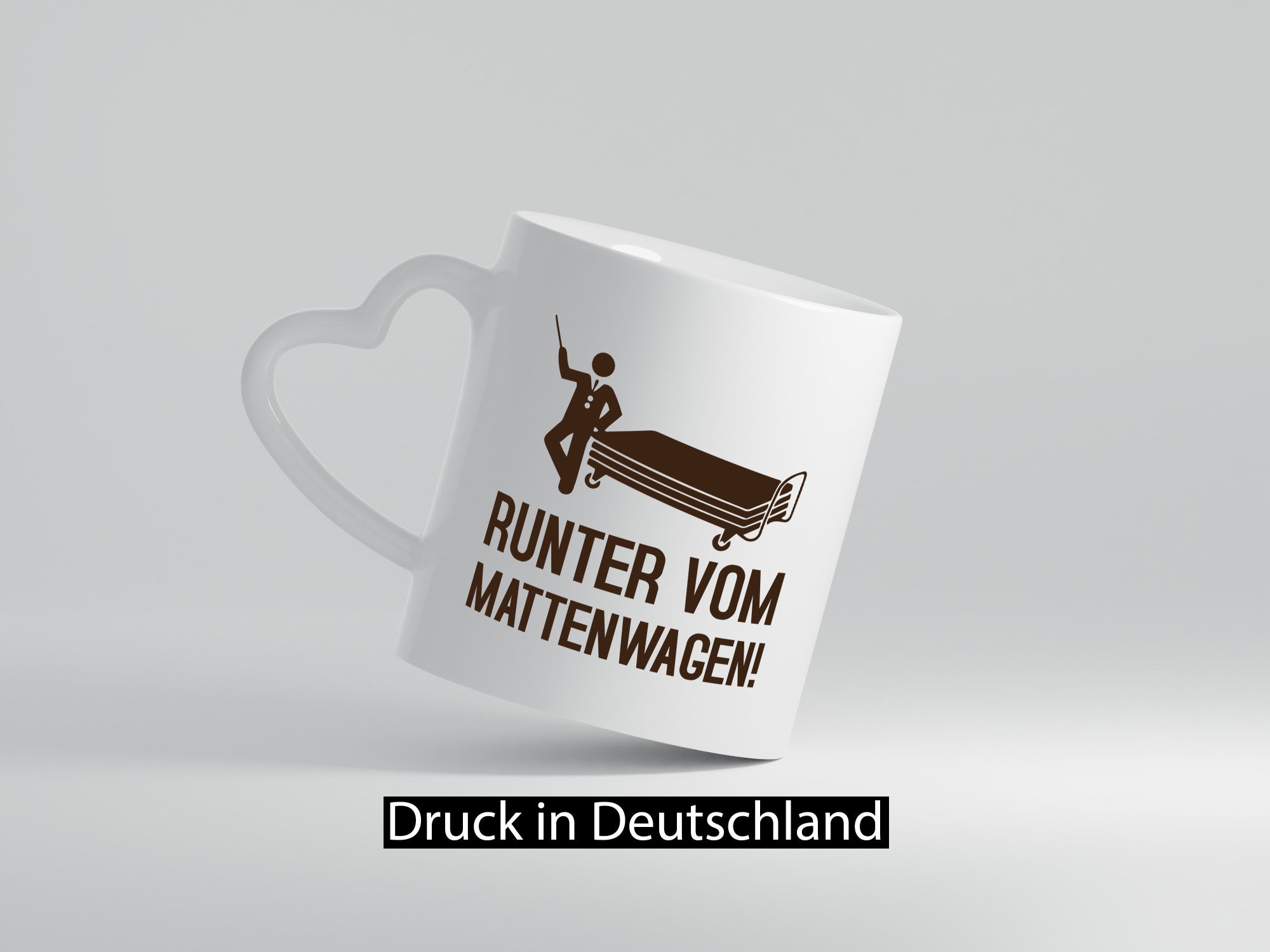 Runter vom Mattenwagen | Mensch lustig Humor Geschenkidee Geschenk Tasse