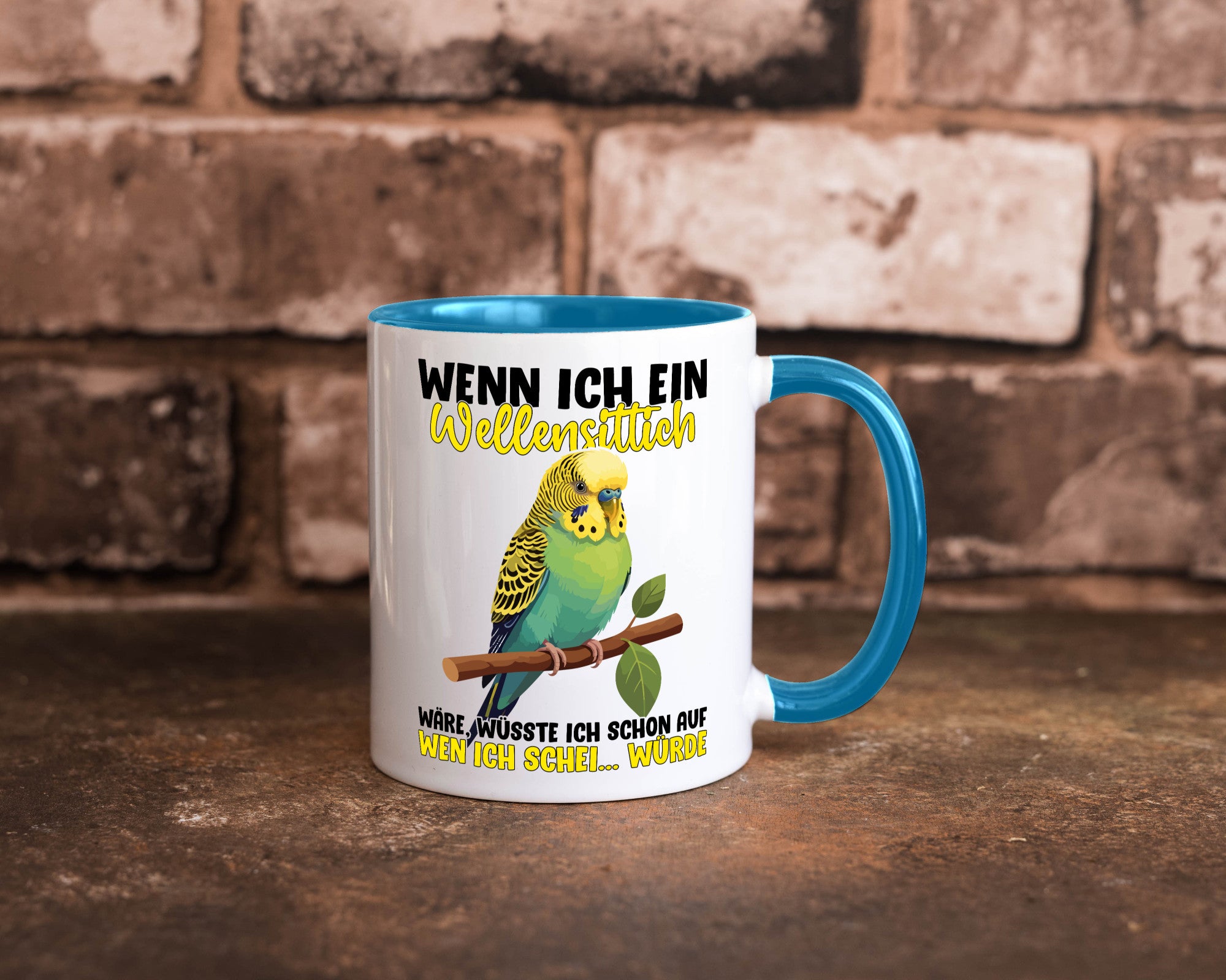 Wellensittich | Vogelbesitzer Humor Geschenkidee Tasse