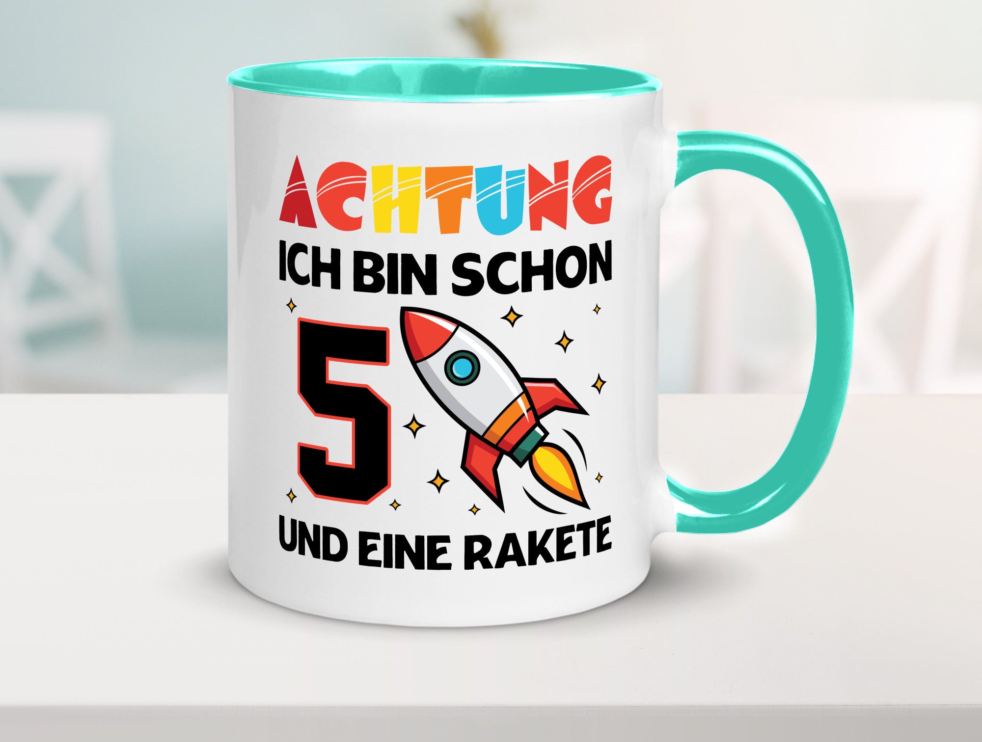5. Geburtstag | Rakete Weltraum 5 Jahre Galaxy lustig Geschenkidee Geschenk