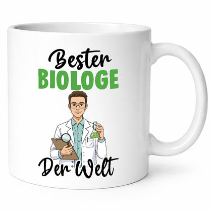 Bester Biologe | Biologie Naturforscher v2 Geschenkidee Humor Tasse