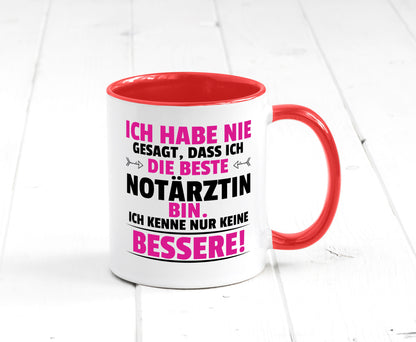 Die Beste Notärztin | Ärztin Humor Geschenkidee Tasse