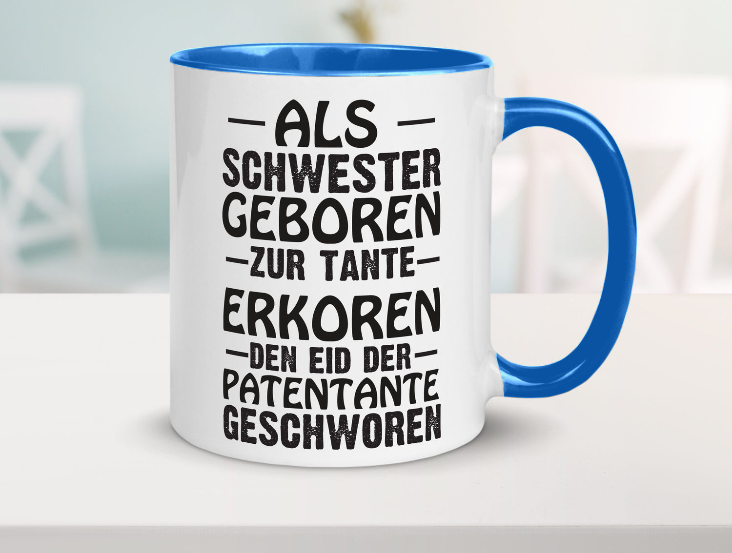 Eid der Patentante | Tante Tasse Schwester Humor lustig Geschenkidee Geschenk