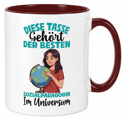 Im Universum: Sozialpädagogin | Humor Pädagogin lustig Geschenkidee Geschenk Tasse
