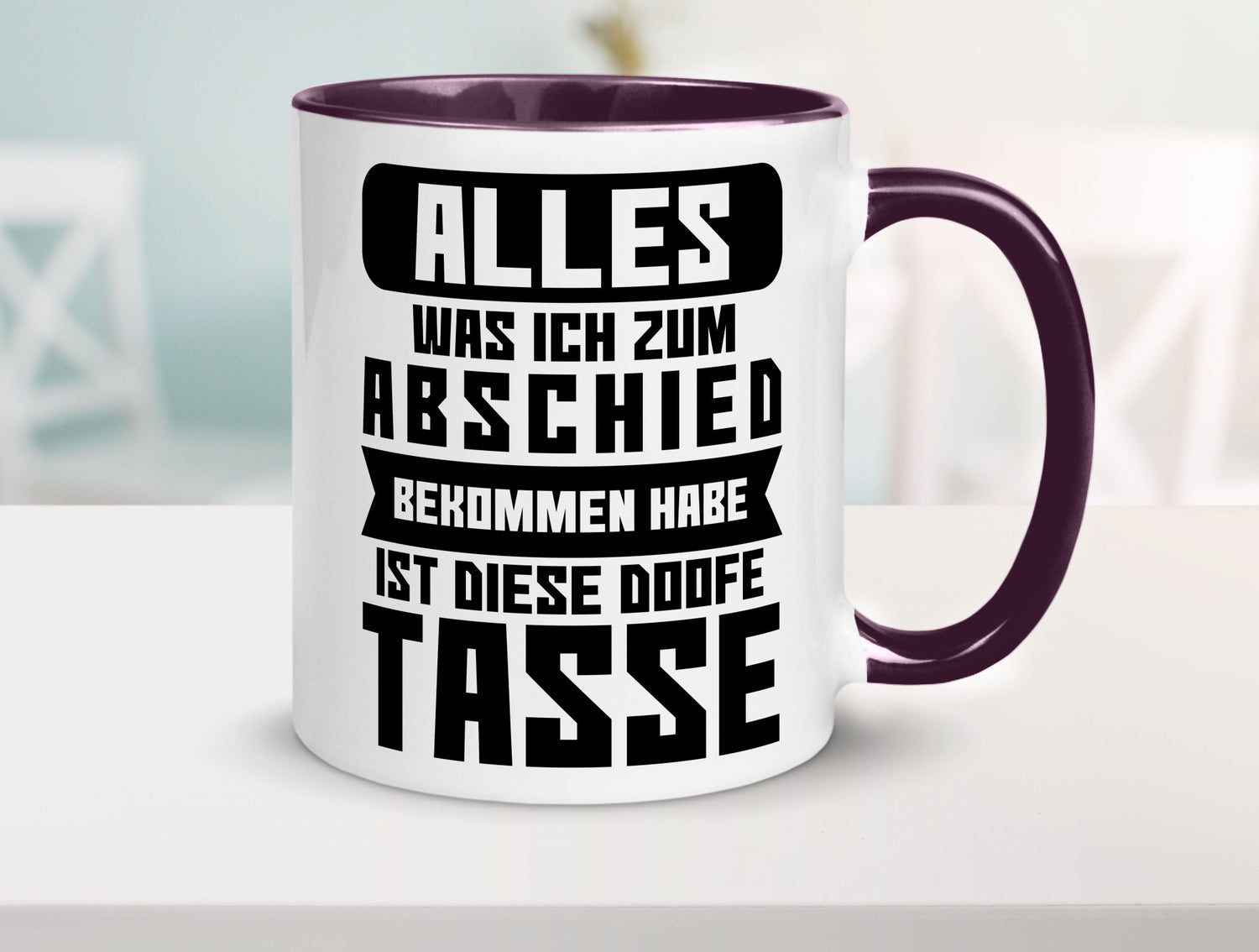 Zum Abschied | Kollegen Jobwechsel Büro Abschluss Geschenk Arbeit lustiger