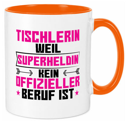 Superheldin Tischlerin | Tischlerei Geschenkidee Humor Tasse