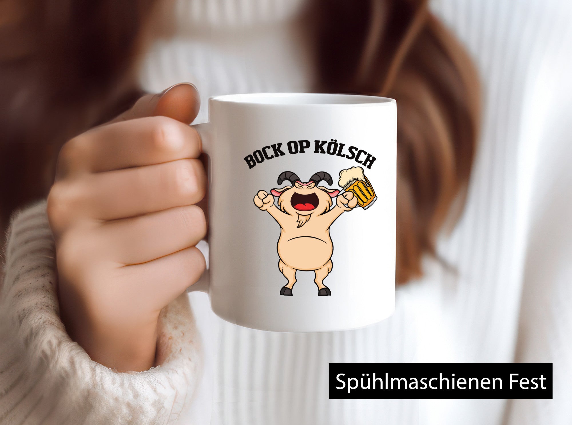 Bock op Kölsch | Schwein| Bierglas Humor Geschenkidee Tasse