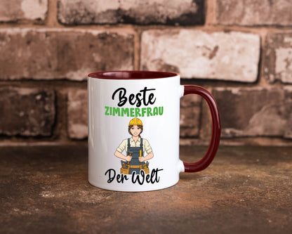 Beste Zimmerfrau| Holzbau | Handwerkerin v2 Geschenk Humor Geschenkidee