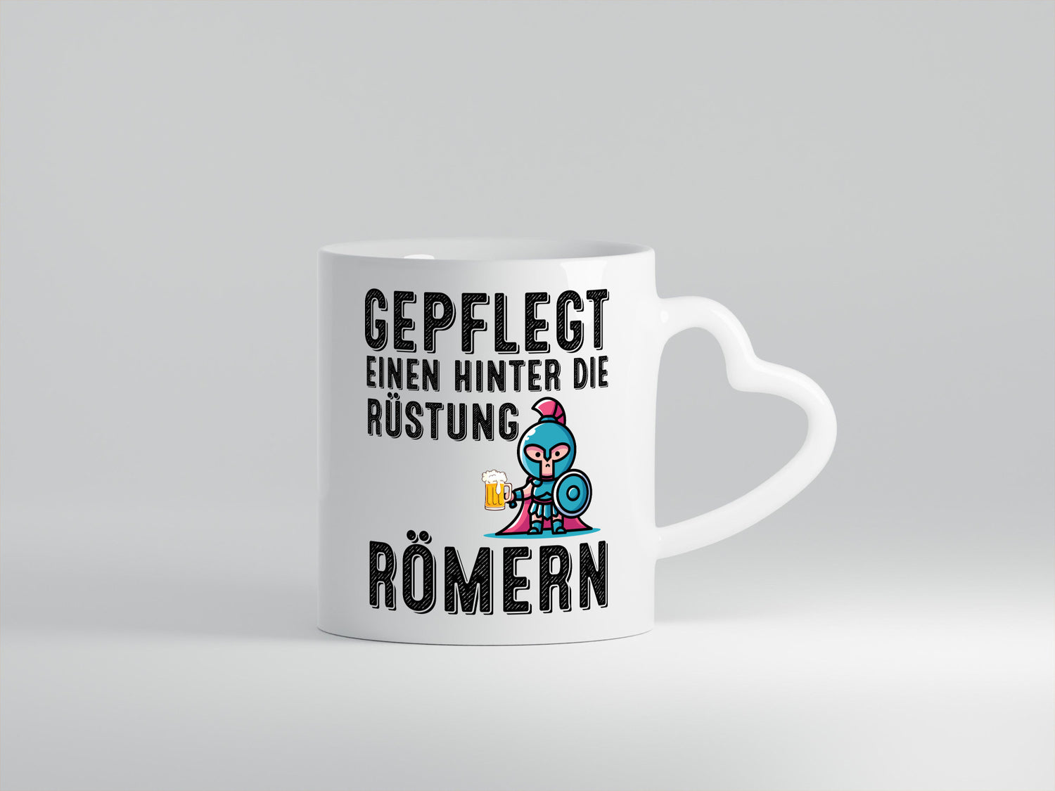 Gepflegt einen hinter die Rüstung römern | Bier lustiger Spruch Geschenk Humor