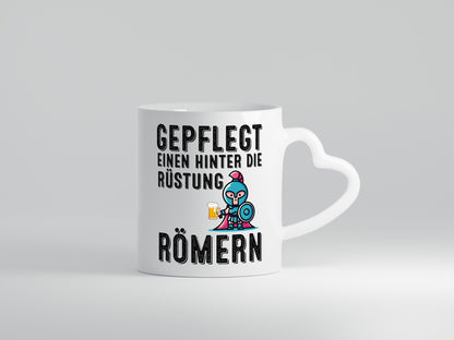 Gepflegt einen hinter die Rüstung römern | Bier lustiger Spruch Geschenk Humor