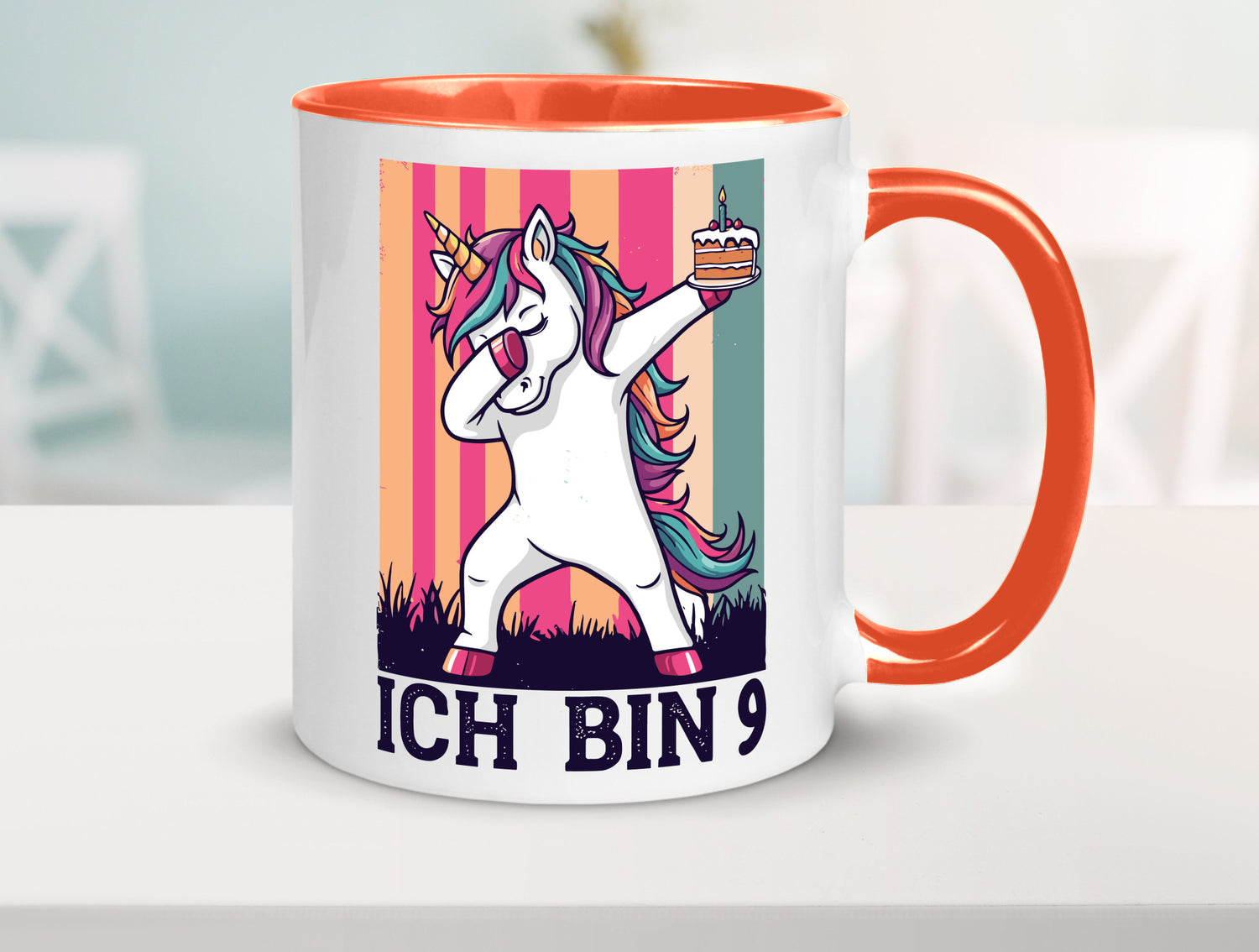 9 Geburtstag | Einhorn Damping Mädchen Humor Geschenkidee Tasse