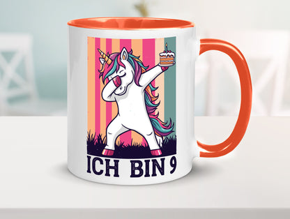9 Geburtstag | Einhorn Damping Mädchen Humor Geschenkidee Tasse