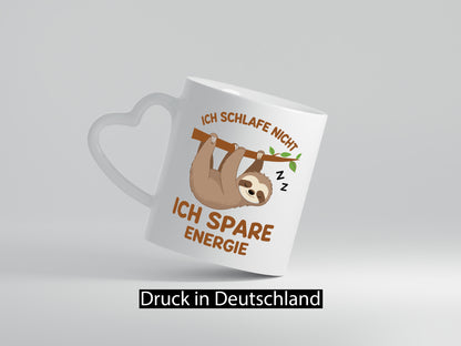 Schlafe nicht spare energie | Faultier Müde v2 lustig Tierliebhaber Humor