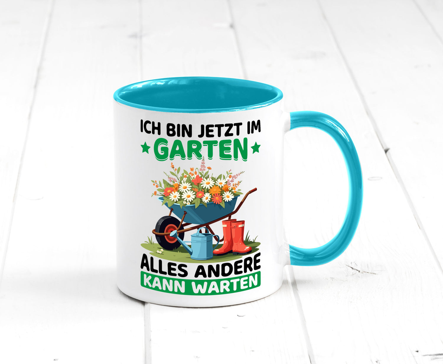 Im Garten alles andere kann warten | Gärtner Gartenarbeit Geschenk Arbeit