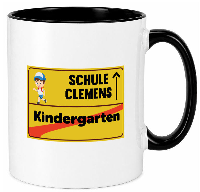 Bye Kindergarten | Schule Clemens Geschenkidee Humor Tasse