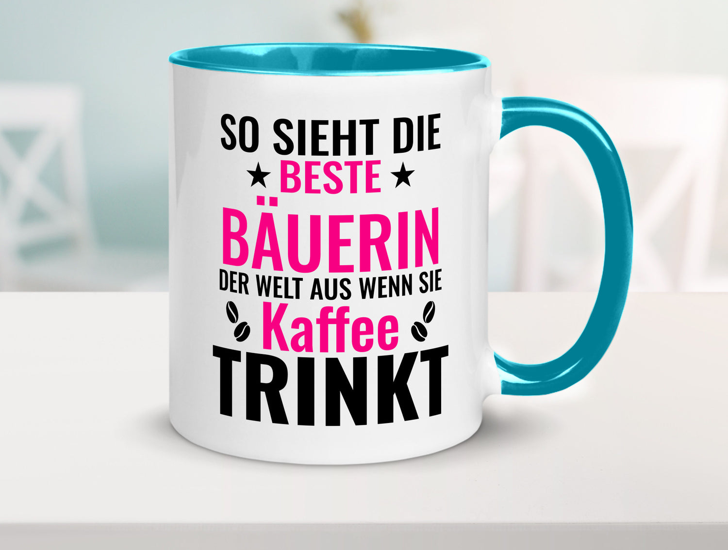 Kaffee trinkt: Bäuerin | Bauernhof Landwirtschaft Geschenk Humor Geschenkidee