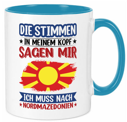 Nordmazedonien | Urlaub Stimmen in meinem Kopf Geschenk Humor Geschenkidee