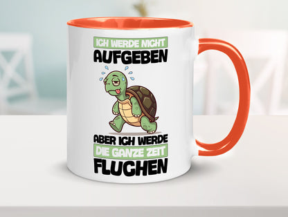 Ich geb nicht auf werde aber fluchen | Schildkröte Joggen v2 Humor Geschenkidee