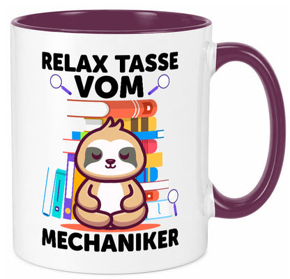 Relax Tasse: Mechaniker | KFZ Werkstatt lustig Humor Geschenkidee Geschenk Tasse