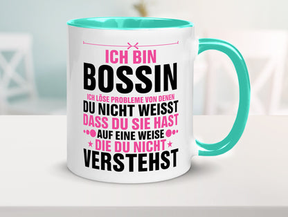 Löse Probleme: Bossin | Führungskraft Vorgesetzte lustig Humor Geschenkidee