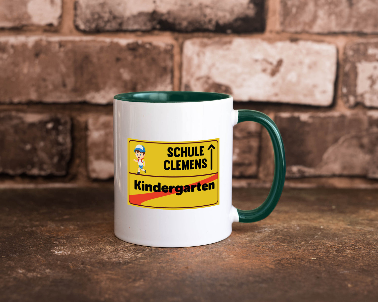 Bye Kindergarten | Schule Clemens Geschenkidee Humor Tasse