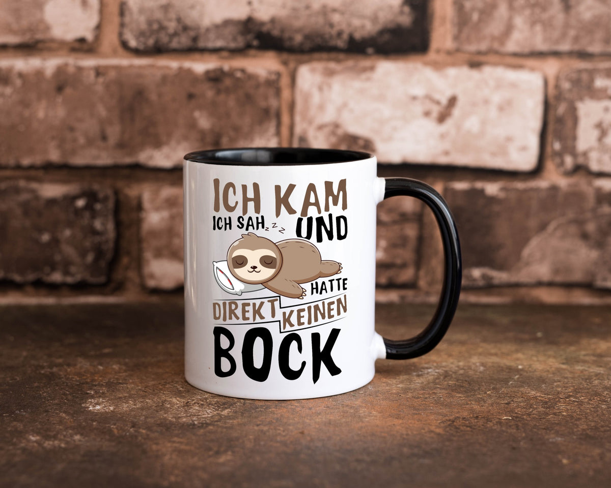 Ich hatte keinen Bock | Faultier Büro Arbeit Geschenk Kollegen lustiger Spruch Tasse