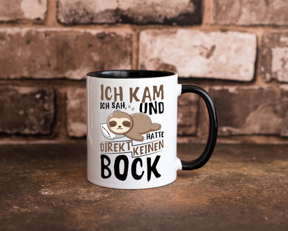 Ich hatte keinen Bock | Faultier Büro Arbeit Geschenk Kollegen lustiger Spruch Tasse