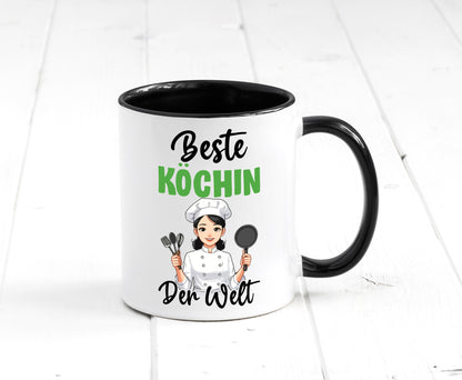 Beste Köchin | Chefköchin Chefkoch v2 lustig Arbeit Kollegen Büro Geschenk Tasse