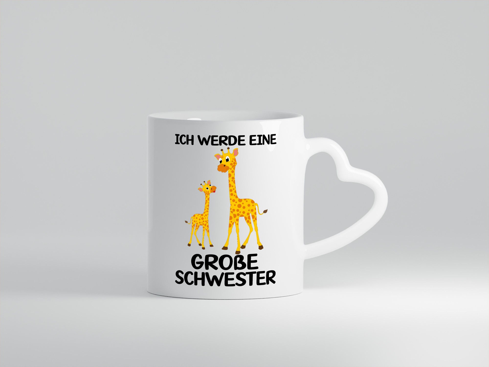 Ich werde eine große Schwester | Geschwister Giraffe Humor Geschenkidee Tasse