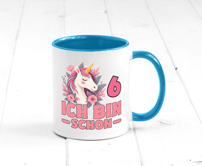 6. Geburtstag | 6 Jahre Einhorn bin schon Mädchen Geschenk Geschenkidee