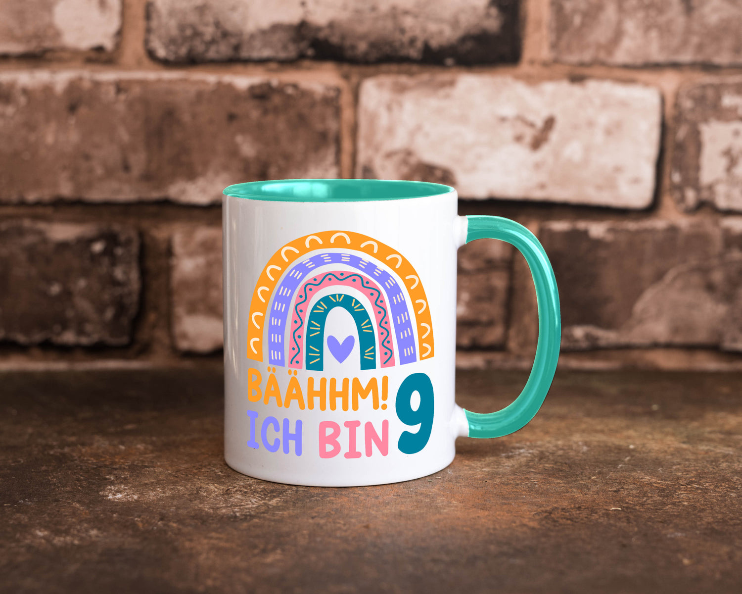 9. Geburtstag | 9 Jahre Regenbogen Bääm Mädchen Geschenk Geschenkidee lustiger