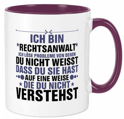 Löse Probleme: Rechtsanwalt | Anwalt Jurist v2 lustig Humor Geschenkidee