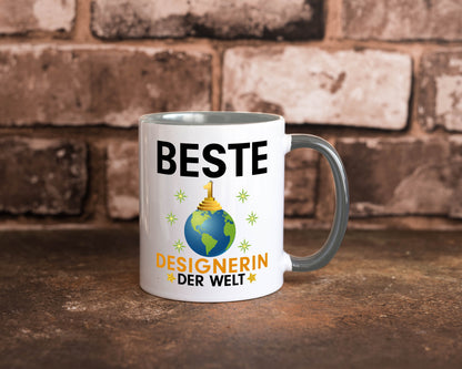Welt Beste Designerin | Mode lustiger Spruch Geschenk Humor Geschenkidee Tasse