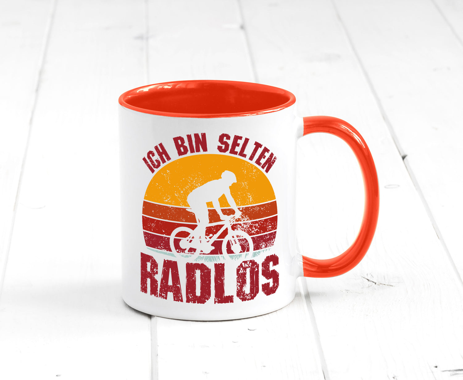Ich bin Selten Radlos | Radfahrer Mountainbike Humor Geschenkidee Tasse