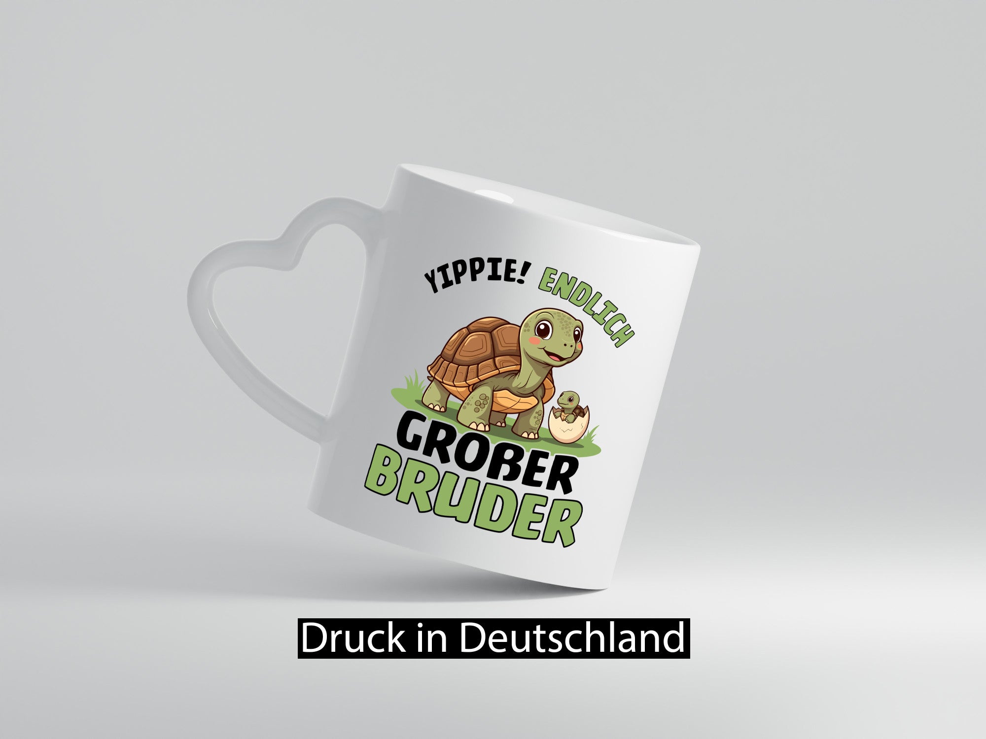 Yippie endlich großer Bruder | Schildkröte Geschwister lustiger Spruch Geschenk