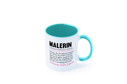 Malerin | Spruch Beruf lustig Malerinnen Humor Arbeit Kollegen Büro