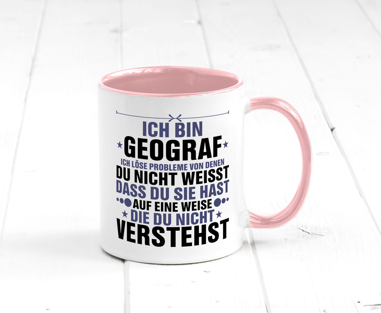 Löse Probleme: Geograf | Geografie lustig Humor Geschenkidee Geschenk Tasse