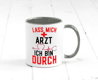 Arzt | Lass mich durch Herz Doktor Krankenhaus Puls Humor Geschenkidee Tasse