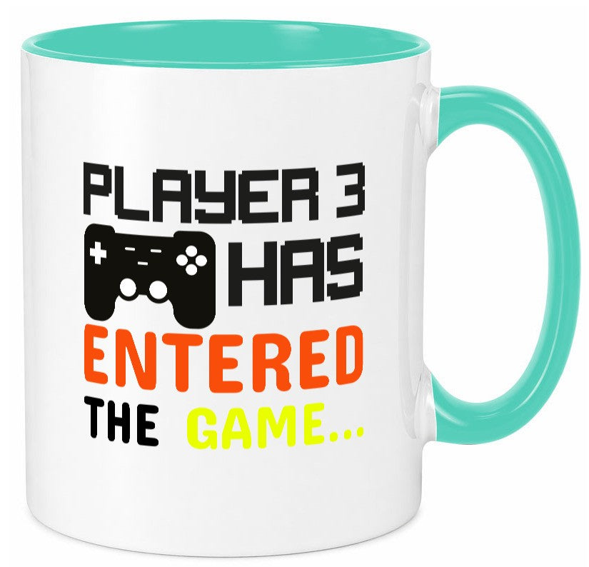 Player 3 | Schwangerschaft Tasse Nachwuchs Eltern Humor Geschenkidee