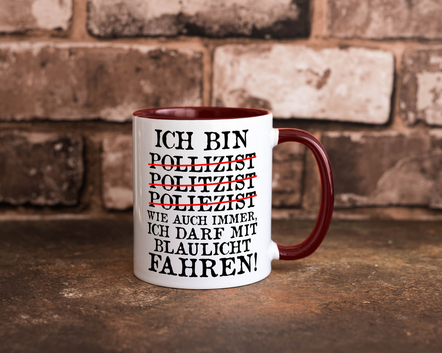 Ich bin Polizist | Blaulicht Polizei Beruf Streife lustig Arbeit Kollegen Büro