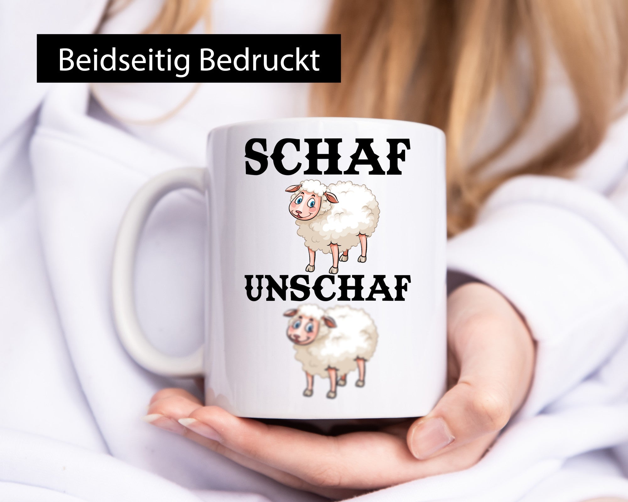 Schaf Unschaf Geschenk Humor Geschenkidee lustiger Spruch Tasse