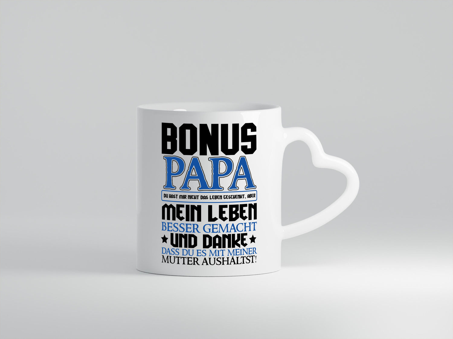 Bonus Papa lustiger Spruch Geschenk Humor Geschenkidee Tasse