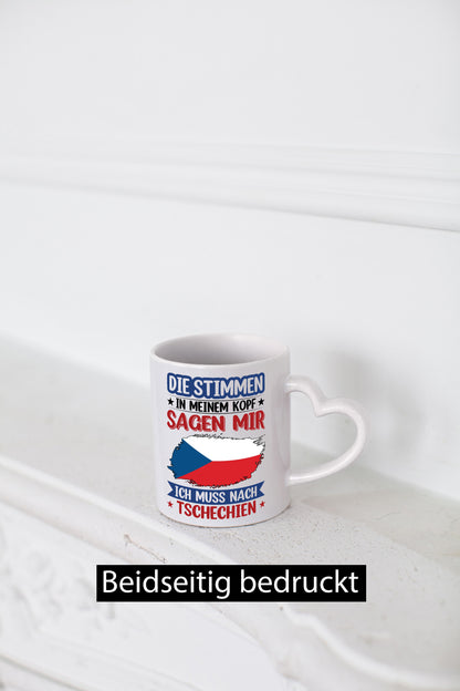 Tschechien | Urlaub Stimmen in meinem Kopf Traumland Geschenkidee Humor Tasse