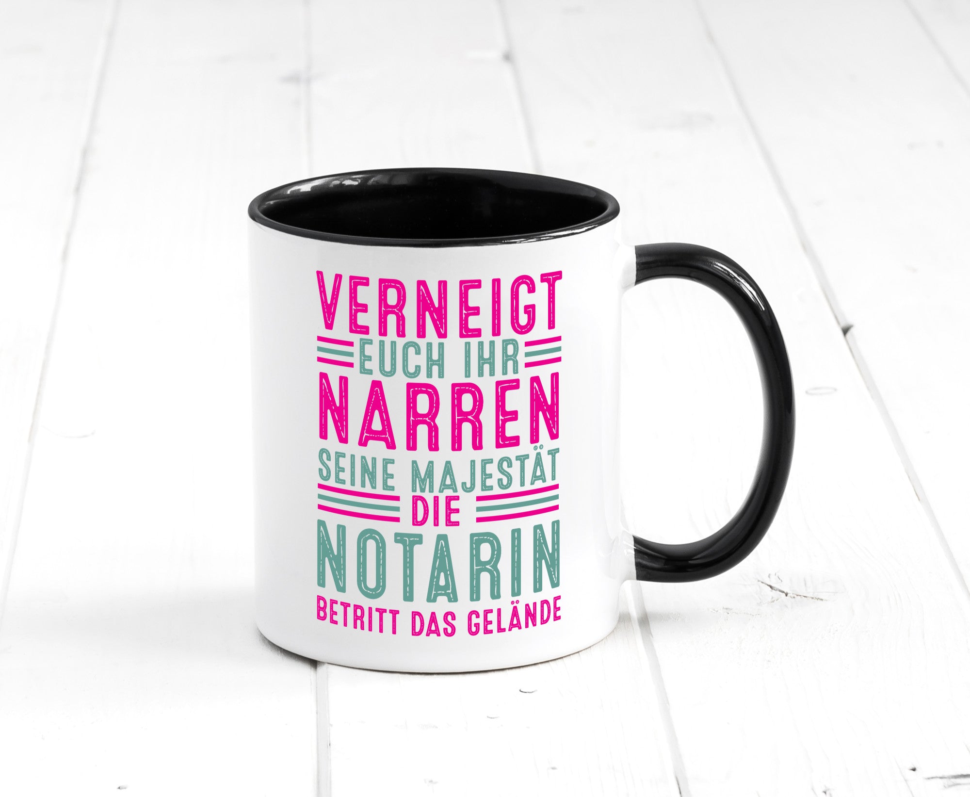 Verneigt euch: Notarin | Juristin lustig Humor Geschenkidee Geschenk Tasse