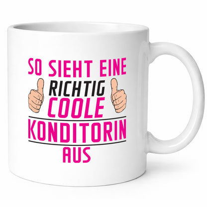 Richtig Coole Konditorin | Konditorei lustig Humor Geschenkidee Geschenk Tasse