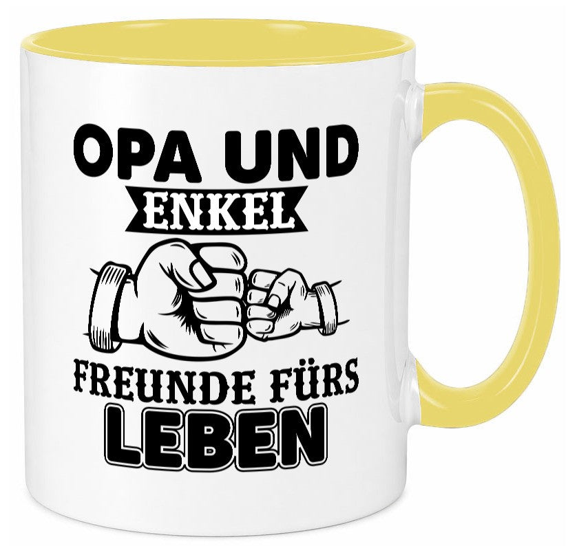 Opa und Enkel Freunde fürs Leben | Großvater Geschenkidee Familie Humor Tasse