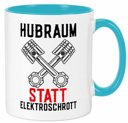 Hubraum statt Elektroschrott | Autofan Verbrennungsmotor Geschenk Humor